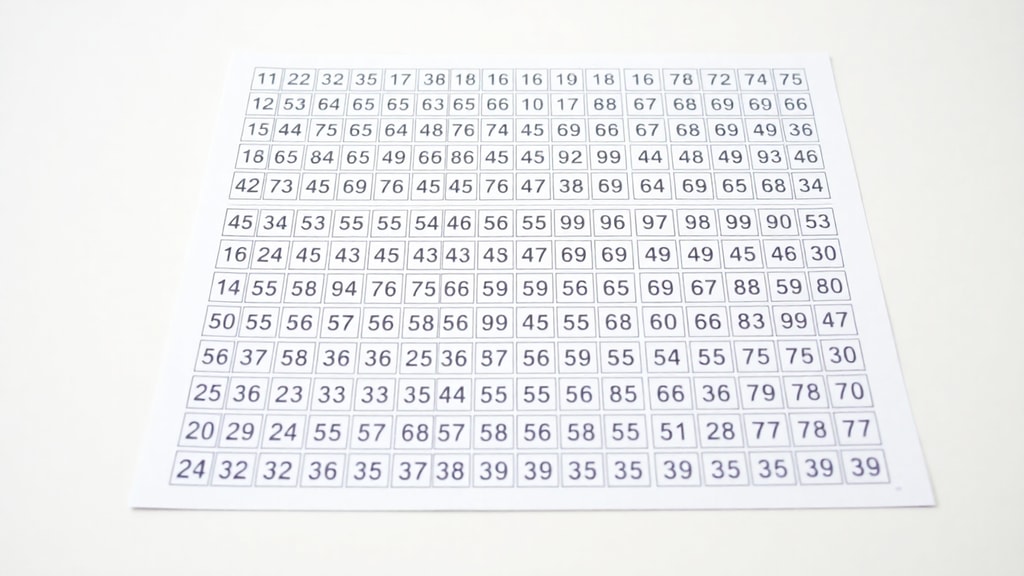 Tabelă numere 1-1000 de imprimat PDF gratuit - 4